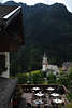 1101296_ Pufels Gasthof-Hotel Mesavia*** Terrassenblick Dorfkirche Bild Urlaub am SeiserAlm Berghang