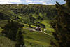 1101463_Sassegg Panorama Foto SeiserAlm grüne Natur Berglandschaft mit Gasthof Zallinger Kirchl Blick von Williamshütte