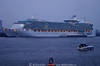 600260_ Kreuzfahrtschiff “Freedom of the Seas” in voller Länge liegt im Grasbrookhafen am Fähr- & Kreuzfahrtterminal Cruiserterminal