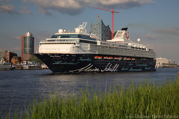 Mein Schiff 2 in Hamburg Elbkreuzfahrt von Hafencity