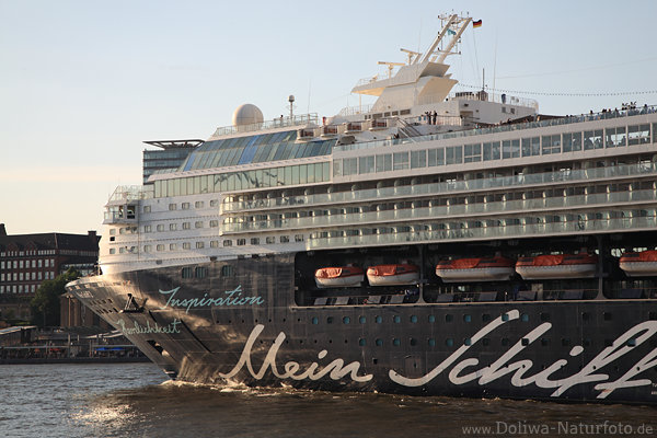 Mein Schiff 2 Passagier-Kabinen mit Balkon ber Bordkante
