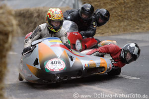 Motorradrennen der Gespanne beim Motorevival Hamburg