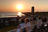 BsumerStrand Panoramafoto Meer Sonnenuntergang Romantik Nordseekste Urlaubsidylle