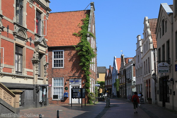 Leer Altstadtgasse friesische Architektur Fussgngerzone Huser