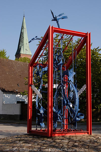 Kunstwerk, Museumsexponat, Freilicht-Ausstellung, Landwirtschaft-Museum, Meldorf, Galerie, Jungfernstieg, Denkmal