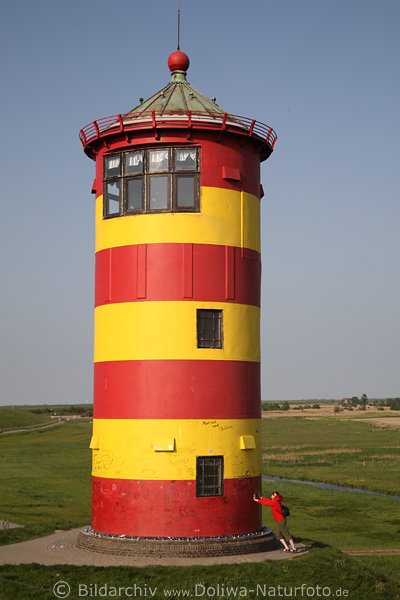 Otto-Leuchtturm Pilsum Meerlaterne in Ostfriesland