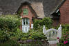 Rettdachhaus Front Eingang Gartentr Appartement Urlaubsidyll in St. Peter-Ording Foto