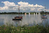 Fjordlandschaft Schlei Foto Segelboote Ostseefjord Wolkenstimmung Wasserbild