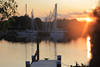 Arnis Sonnenuntergang Abendstimmung Ostseefjordschlei Wasserlandschaft Stimmungsfoto
