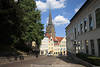 Nikolaikirche Reutergang in Flensburger Altstadt Spaziergasse City-Landschaft