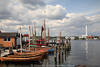 Museumshafen Holzboote in Frde Landschaft Foto Stadtwerke Flensburg Kamin-Hochturm