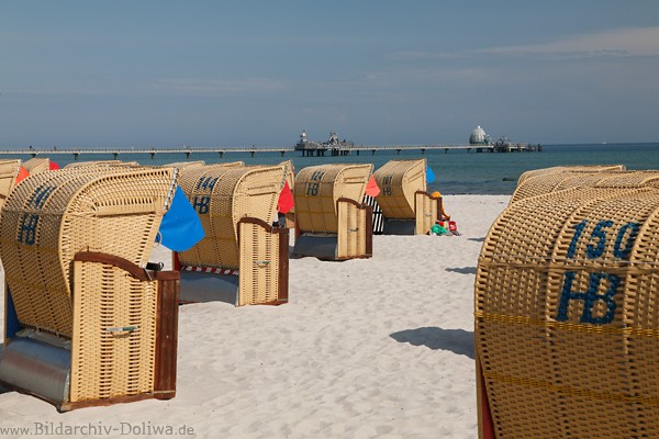Sandstrand Grmitz Ostsee Meerufer Krbe Seebrcke Wasserblick Foto 230505 Urlaubsbild