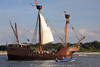 Kraweel LISA von L�BECK Dreimast-Segelschiff Bord-Passagiere auf Travefahrt