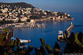 Nizza Hafenbucht Panorama in Abendsonne Cote d'Azur Riviera Wasser Landschaft