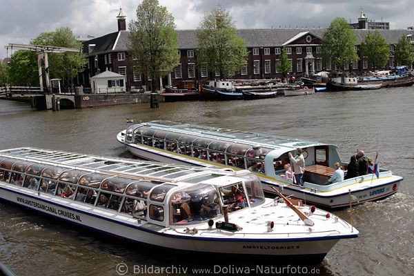 Amsterdam Panoramadach-Schiffe Amsteltoerist 2 LoversTaxi Grachtenfahrt
