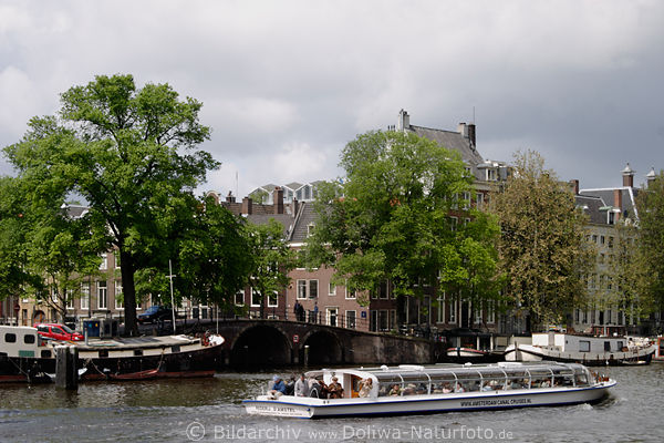 Amsterdam Canal Cruises Rederij DAmstel Water-Taxi Schiff Grachtfahrt