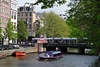 Amsterdam Herengracht Schifffahrt Foto Boot Wasser City Landschaft Brücke Passanten