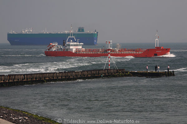 Vlissingen Mole Angler Schiffe in Meerwasser Landschaft Seeblick