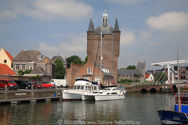 Zierikzee Hafenturm ber Nordhafen