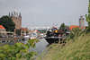 Zierikzee Hafenpanorama Wasser Grnufer Schiffe Trme Natur-Landschaft Foto