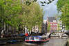 Amsterdam Leidsegracht Landschaft Foto Brücke Schiff FrühlingsTour in Altstadt