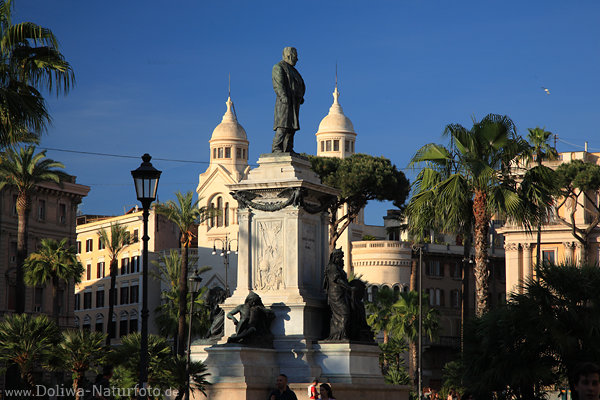 Rom Cavour Denkmal Kirche Valdese Trme Palmen Landschaft