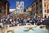 Roma Piazza Spagna Fontana Brunnen Fontne Spanische Treppe Besucher