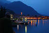 Menaggio Nachtpanorama Lago Como See Romantik Berglandschaft City Lichter