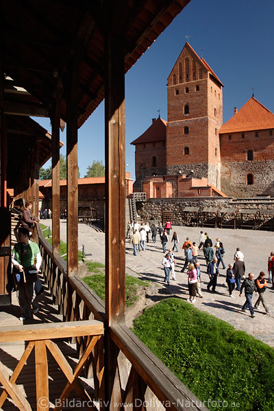 Palast Grofrsten Vytautas in Trakai fnfstckiges Burgturm