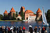 607763_Trakai Wasserburg Bilder Palast der Grossfürsten auf Insel im Galve See Reisefotos