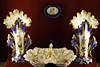 607779_ Porzellan Sammlung: vergoldetes Essgeschirr & Dekorgeschirr Foto aus Trakai Museum