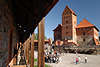 Palast litauischen Grossfürsten Foto, Trakai fünfstöckige Burgturm, ehem. Fürsten Residenz
