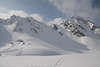 Bd1090_ Fogarascher Berge einsame Schneelandschaft Naturfoto mit Berghtte Huschen in Sdkarpaten