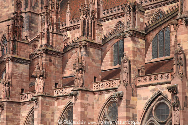Gotikfassade Freiburger M�nster Wimperge
