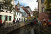 Fischerau Freiburg Gasse am Bach Foto Citylandschaft mit Hotel Markgr�flerhof