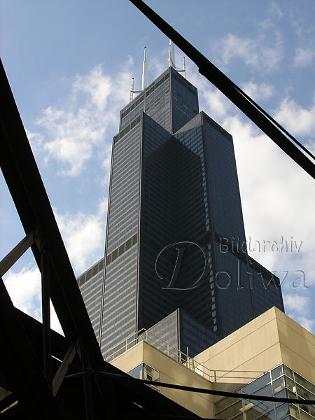 Sears Tower Chicago höchster Wolkenkratzer City Glashochhaus