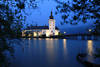 Gmunden Schloss-Orth Nachtromantik in Traunsee Blauwasser Lichtstimmung